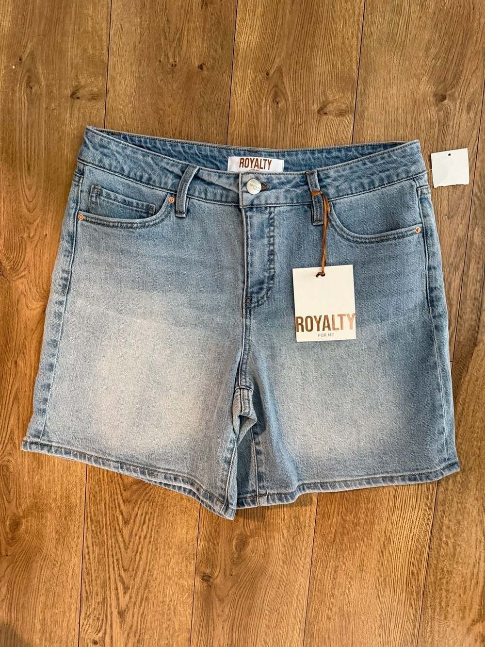 Royalty For Me Light Wash Perfect Tummy Control Denim Shorts